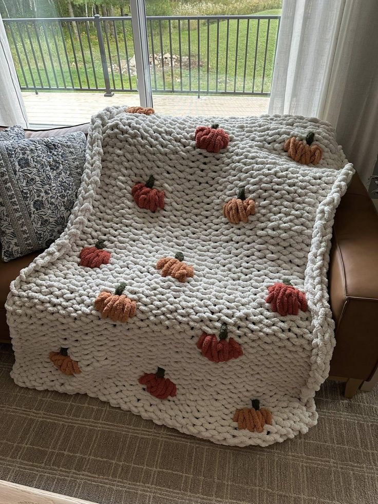 Pumpkin Chunky Knit Blanket Workshop 9/24/26