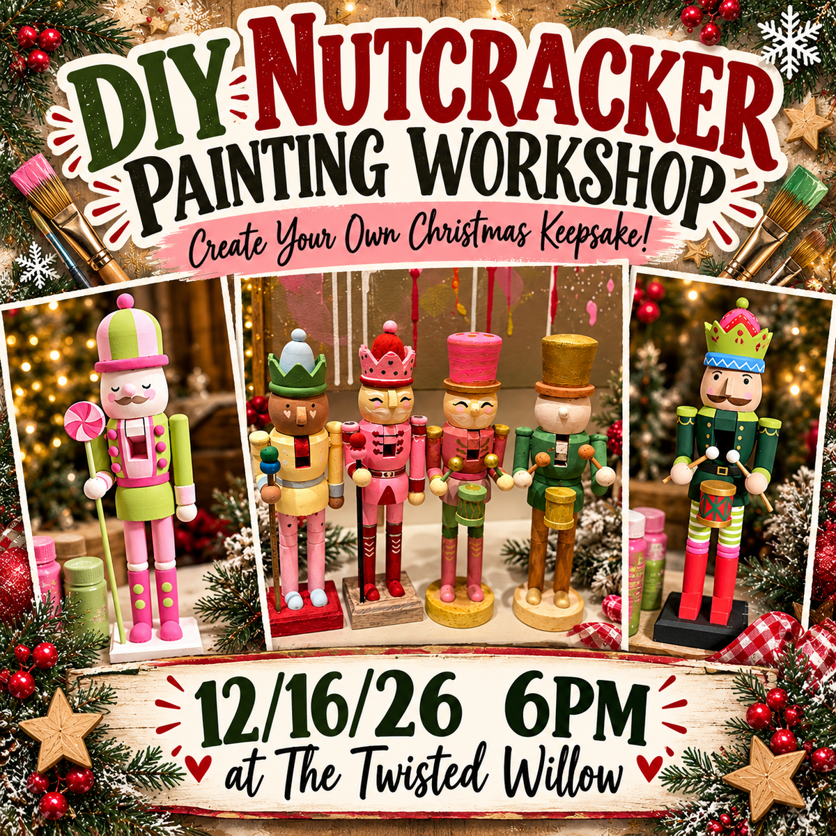 Nutcracker Painting Workshop 12/16/26