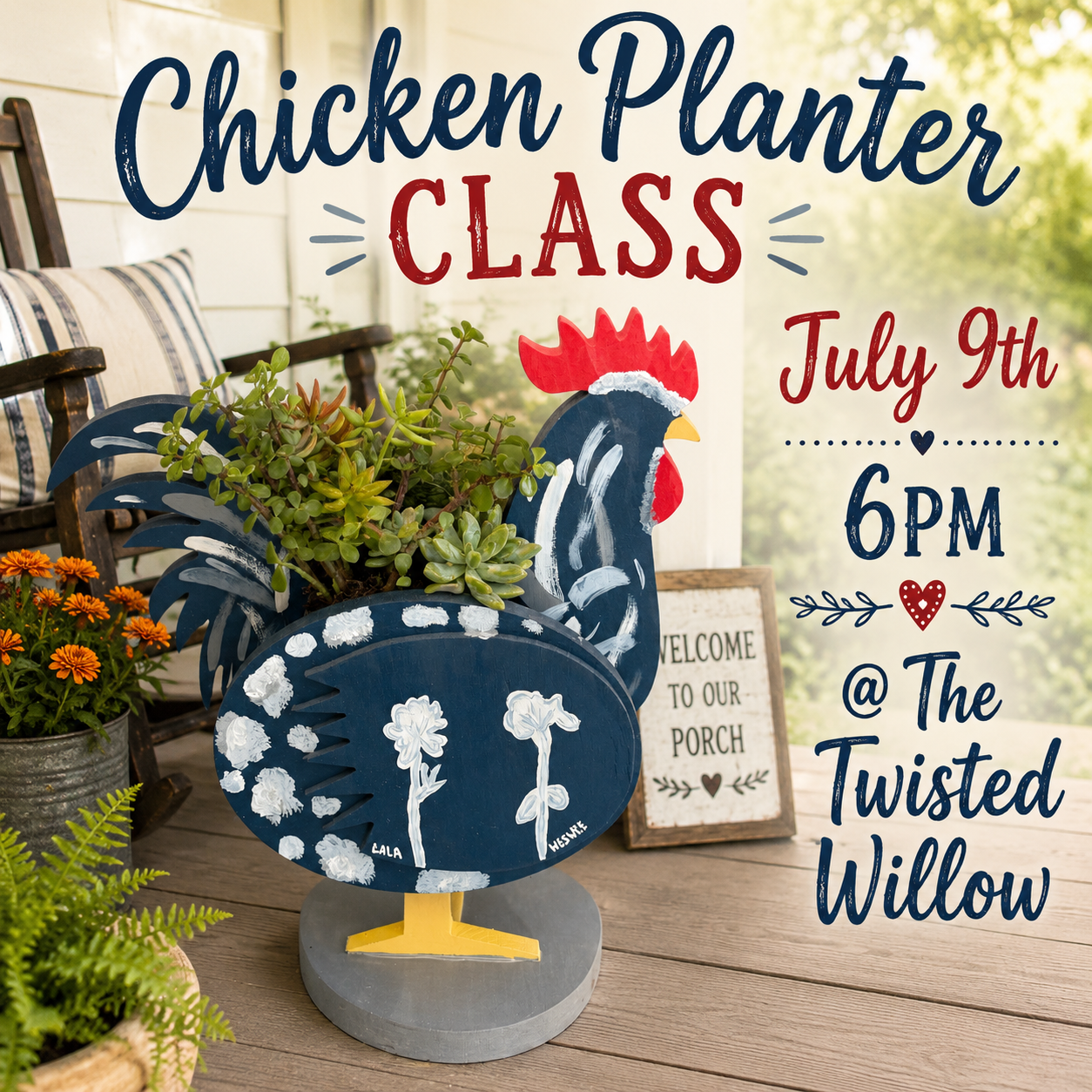 Chicken Planter Class