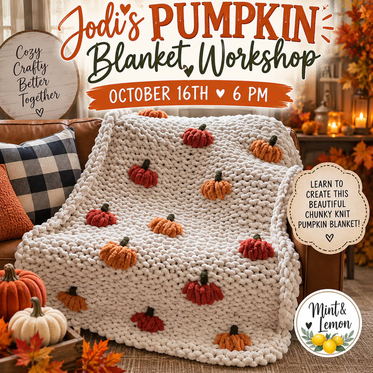 Jodi’s Pumpkin Blanket Workshop