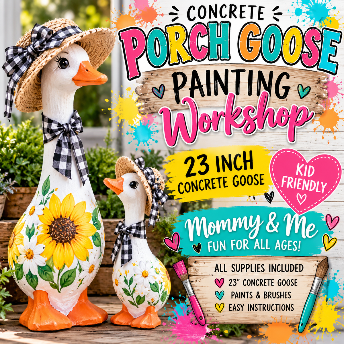Concrete Goose Painting Workshop 11/19/26 @6pm