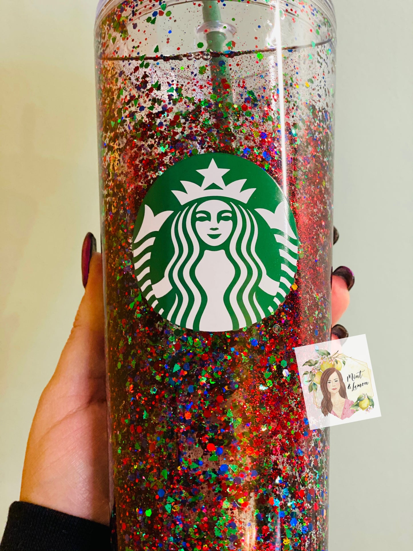 MTO {Christmas Tree Starbucks} - 24 oz Tumbler